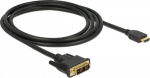 DELOCK Kabel DVI 18+1 -> HDMI-A St 2.00m schwarz