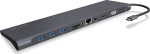 ICY BOX IB-DK2102-C Wired USB 3.2 Gen 1 (3.1 Gen 1) Type-C Anthracite Black