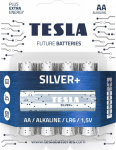 Tesla SILVER Alkaline batteries AA (LR06, a little, blister) 4 ks
