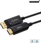 MicroConnect Premium Optic DP - HDMI Cable, 20m cable, DP 1.4 - HDMI 2.0