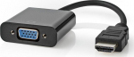 Nedis Kaabel HDMI A otsik - VGA pesa + 3.5mm, 0.2m, bulk