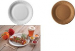 PAPSTAR Paper plate "pure" about, 230 mm, braun, 50er aus 100% Virgin fiber cartonboard, food safe, compostable, - 1 St&uuml;ck (88361)