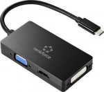 Renkforce RF-4633066 USB-C HDMI DVI VGA Adapter[1x Stecker - 1x VGA-Buchse - Adapter - Digital/Data