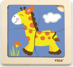 Viga Puzzle on a giraffe