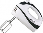 Adler | Mixer | AD 4205 b | Hand Mixer | 300 W | Number of speeds 5 | Turbo mode | White/Black