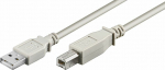Wentronic Kabel USB Goobay USB-A - USB-B 3 m Szary (68713)
