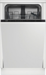 BEKO Built-In Dishwasher DIS35020, Energy class E, 45 cm, 5 programs