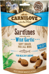 CARNILOVE Semi Moist Snack Sardines Enriched With Wild Garlic - Dog treat with sardines and garlic - 200 g
