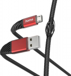Cable Hama "Extreme" USB-A/Micro-USB 1.5m, Black/Red