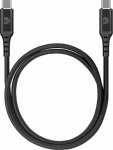 Kabel USB DEQSTER USB-C - USB-C 1 m Czarny (50-1008628)