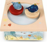 Trousselier Dancing Music Box Whales, magnetic