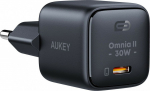 AUKEY PA-B1L Black Omnia II Mini Charger 1xUSB-C PowerDelivery 30W 5A