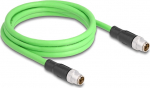 Delock Netzwerkkabel - 8-pole M12 (M) zu 8-pole M12 (W)