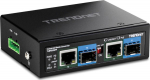 TRENDnet 2-Port Industrial SFP to Gigabit PoE++ Media Conv