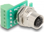 Delock Network adapter - M12-A 4-pole (W)