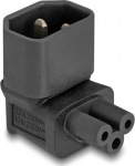 Delock Power Adapter IEC 60320 - C14 to C5, male / female, 2.5 A, 90&deg; angled