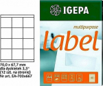 Mondi LABELS A4 IGEPA 70.0 X 67.7 MM BIAŁE (100)