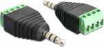 DELOCK Adapter Terminalblock 4Pin -> 3.5mm Klinke Stecker