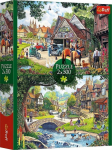 Trefl PUZZLE 2x500 Idyllic life 37494