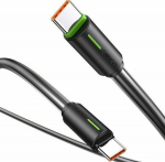 Kabel USB Usams USB-C - USB-C 1 m Czarny