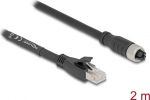 Delock Netzwerkkabel - RJ-45 (M) zu 8 pin M12-X (W)