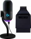 Log Logitech microphone G Yeti GX czarny (988-000569) + Litra lamp Glow