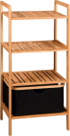 Kesper Bamboo shelf with pull-out basket, 93.5 cm