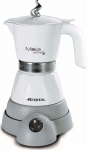 Ariete Mokina 1358/10 white - Moc [W]: 400 | Water tank capacity [filizankil]: 2-4 | Type of coffee: Ziarnista/ground | Color: white | Accessories: wireless jug
