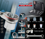 KS Tools GEARplus RINGSTOP Ratchet Ring Spanner-Set