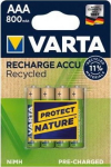 Varta Akku RECHARGE Recycled AAA HR03 800mAh 4St