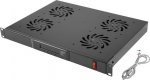 Lanberg Panel ventilating LCD horizontal 1U z wardrobe thermostat, 19 cali, 4 fans, 230V, czarny