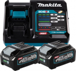MAKITA POWER KIT 18V XGT 40V 2*4.0AH + DC40RA