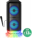 Media-Tech Speaker BT POWER AUDIO MT3183 Karaoke/Bluetooth 5.3/FM/MP3/MicroSD/USB/AUX/Jack 6.3/USB-C/Illumination/RMS 50W/PMPO 900W