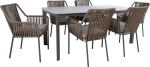 Garden furniture set BEIDA table and 6 chairs