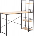 Desk STUDY 120x51xH120cm, oak/brown