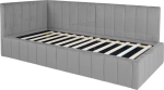 Bed JASPER 90x200cm, grey