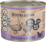 Wiejska Zagroda Karma wet food for cats Chicken and duck (adult) 200g