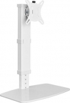 Hismart Single-Monitor 17"-32" Desk Stand, White