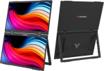 Verbatim 32403 Dual Portable Monitor 15.6" &times; 2 IPS FHD 1920x1080 10ms 250cd/m2 60Hz, Black