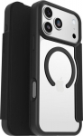OtterBox React Folio MagSafe wallet case, iPhone 17 Pro Max, Black Crystal