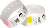 6x Zebra Z-Band Direct - Z-Band Direct, adhesive closure, 25 x 279mm for adults, 200/Roll, Core: 25.4mm, Colour: White, 200/roll, 6/box