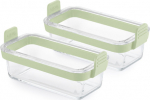 Lekue Air fryer Dual Glass Dishes Set of 2