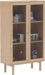Display cabinet HANSEN 90x40xH150cm, melamine