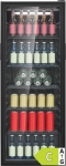 Bomann KSG 7292 black Glass Door Refrigerator 143 cm