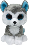 TY BEANIE BOOS - SLUSH GREY HUSKY DOG PLUSH TOY (13cm) (1607-36006)