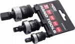 AWTOOLS IMPACT BALL JOINT Cr-Mo set. 1/4'' 3/8'' 1/2'' BLACK LINE