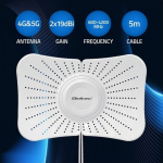 Qoltec antenna Qoltec Parabolic antenna 4G 5G LTE | 2x19dBi | Directional | Outside | 1710&ndash;2700 MHz | 3300&ndash;4200 MHz | N Female | Waterproof | 5m