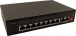 Hismart PoE switch 8ch 1000Mbps +2G uplink