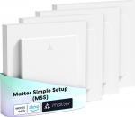Meross Smart roller blind switch MEROSS MRS105MA-EU Wi-Fi (Matter) (Zestaw 4 szt.)