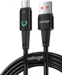 Kabel USB-A / USB-C Voltage PowerAngle 66W PD 100cm czarny